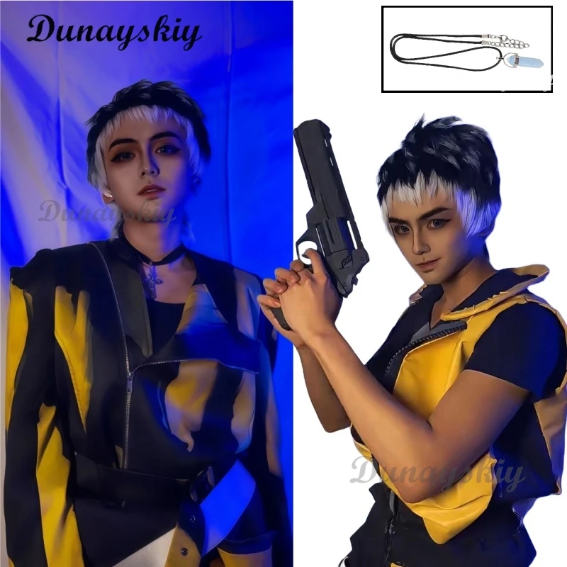 

Game Valorant Cosplay Waylay Cosplay Costume Woman Anime Suit Leather Jumpsuit Vest Boots Halloween Comic Con Outfit Custom Made