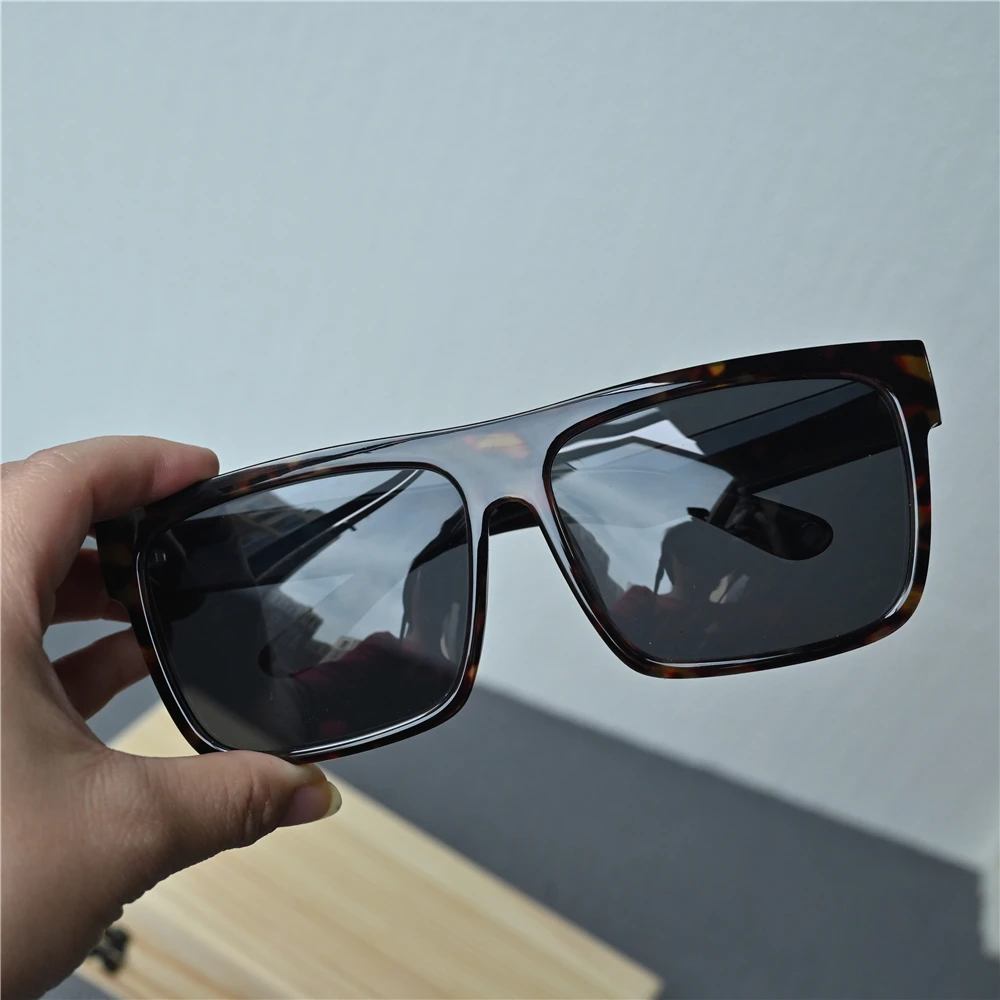 Vazrobe 165mm übergroße schwarz polarisierte Sonnenbrille Männer große riesige Sonnenbrille für männliche flache Steampunk großes großes Gesicht 4