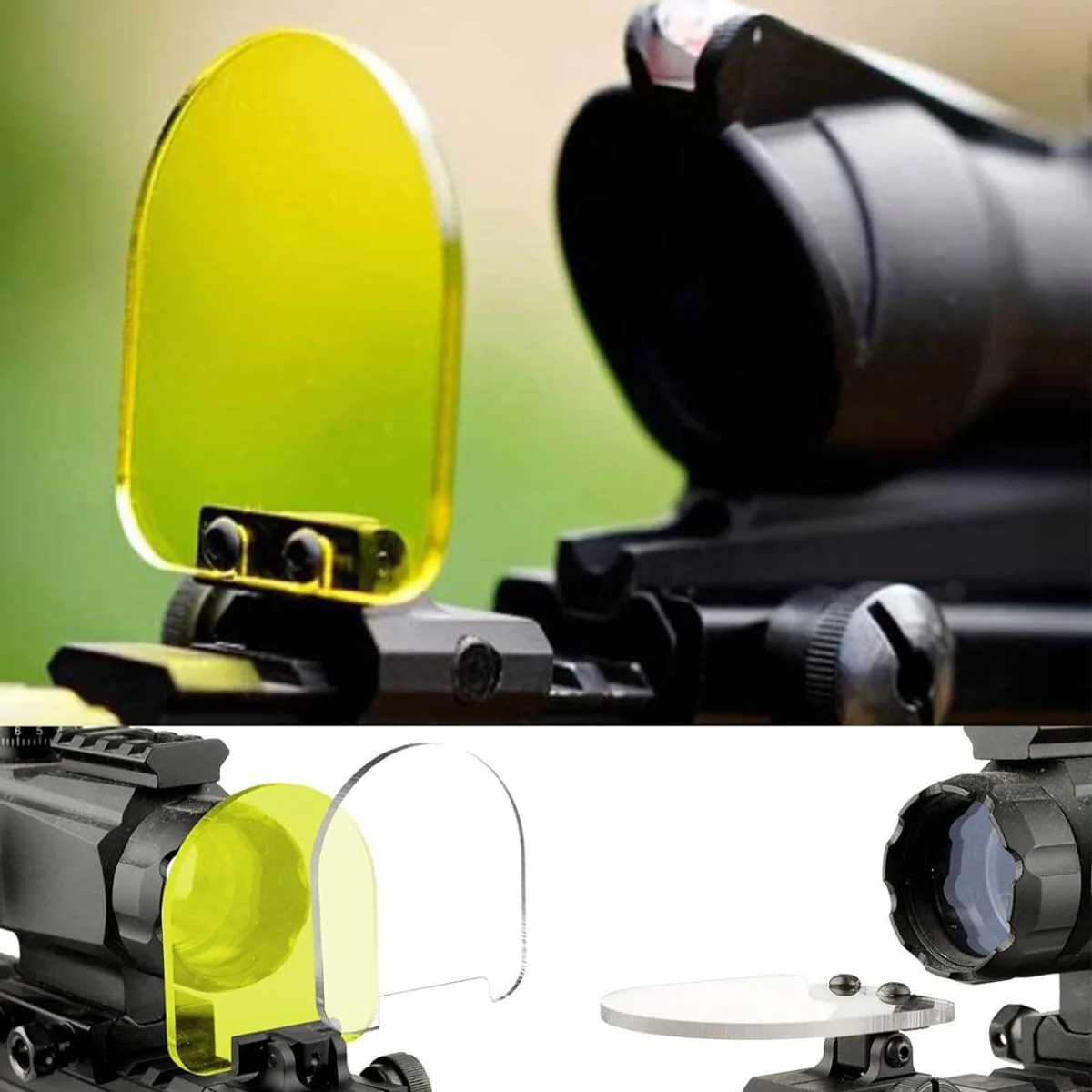 20mm Goggles Protector Rifle Airsoft Lens Guard Sight Scope Outdoor  Tackle Holographic Glasses Eye Protection Accessory