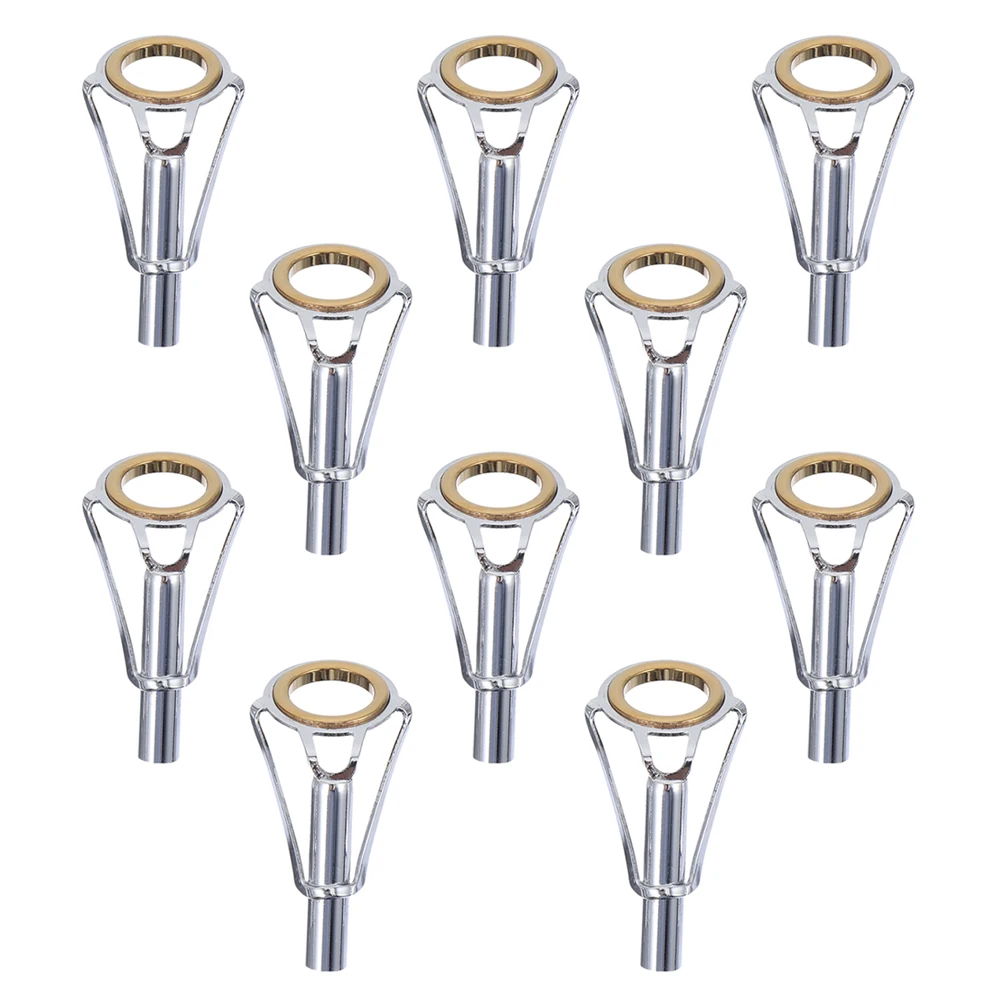 

10 Pcs Fishing Rod Guide Rings Wire Accessories Lightweight Portable DIY Repair Tackle Kit Stainless Steel Holders