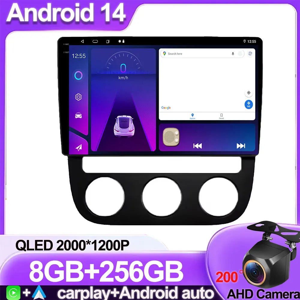 

Car Radio Android For VOLKSWAGEN VW GOLF MK5 JETTA GLI RABBIT 2003-2010 Multimedia Video Player Carplay GPS Navigation 5G Wifi