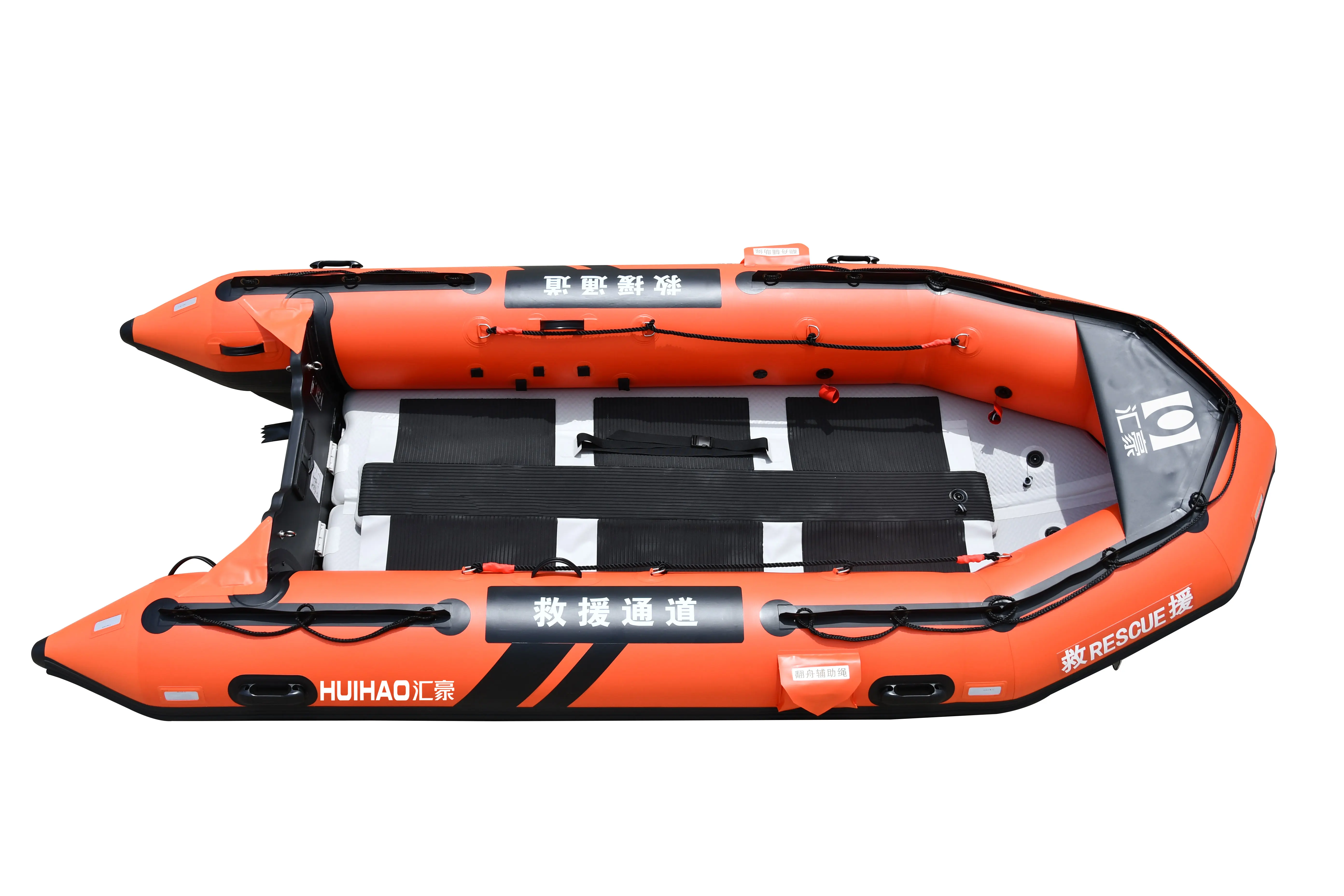 Nuovo design in fabbrica vende direttamente la barca gonfiabile da lavoro di salvataggio per la prevenzione delle inondazioni da 4,2 m con motore