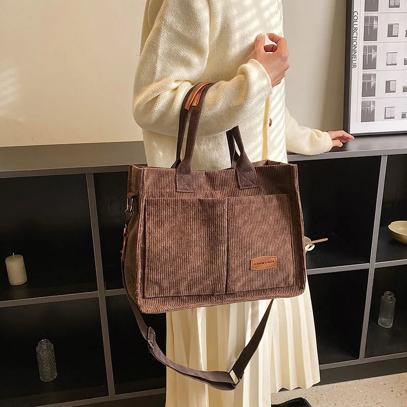 

Большая сумка для женщин Сумки на плечо Универсальная бархатная сумка через плечо большой вместимости для женщин Дизайнерская сумка Кошелек и сумки Сумка