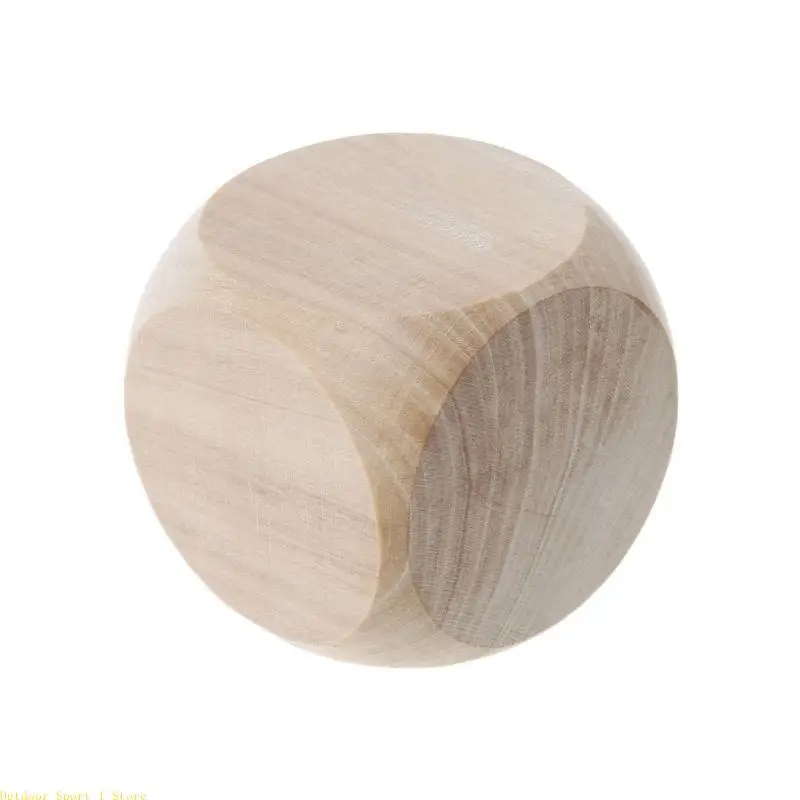 

A0ka деревянные кубики ремесла пустые кости шесть сторон