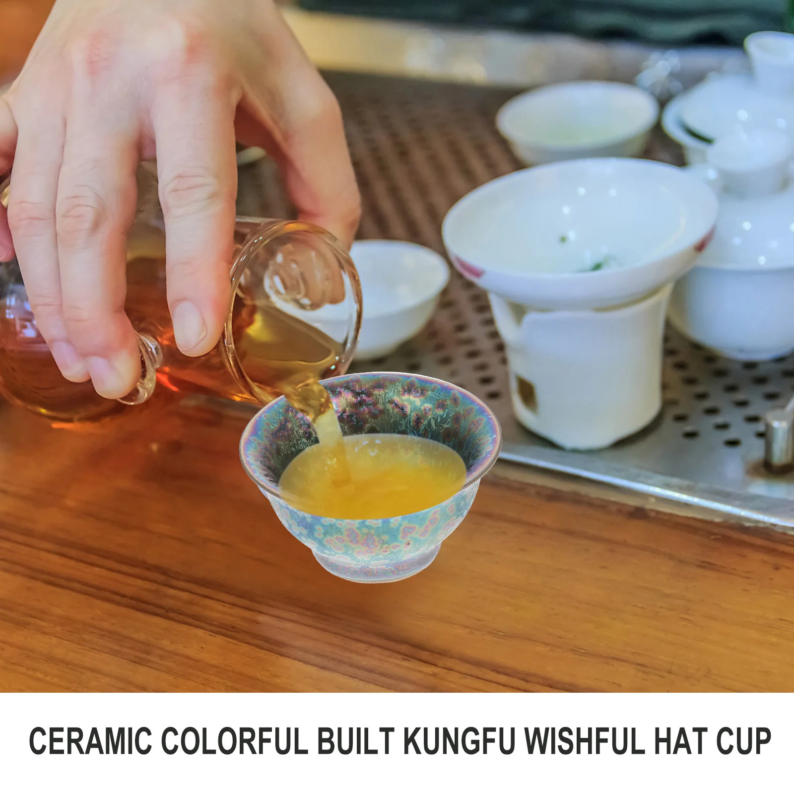 

Stylish Kungfu Teacup Smooth Glaze Finish Great for Entertaining Guests in Restaurant Or Personal Collection Chinese Teacup