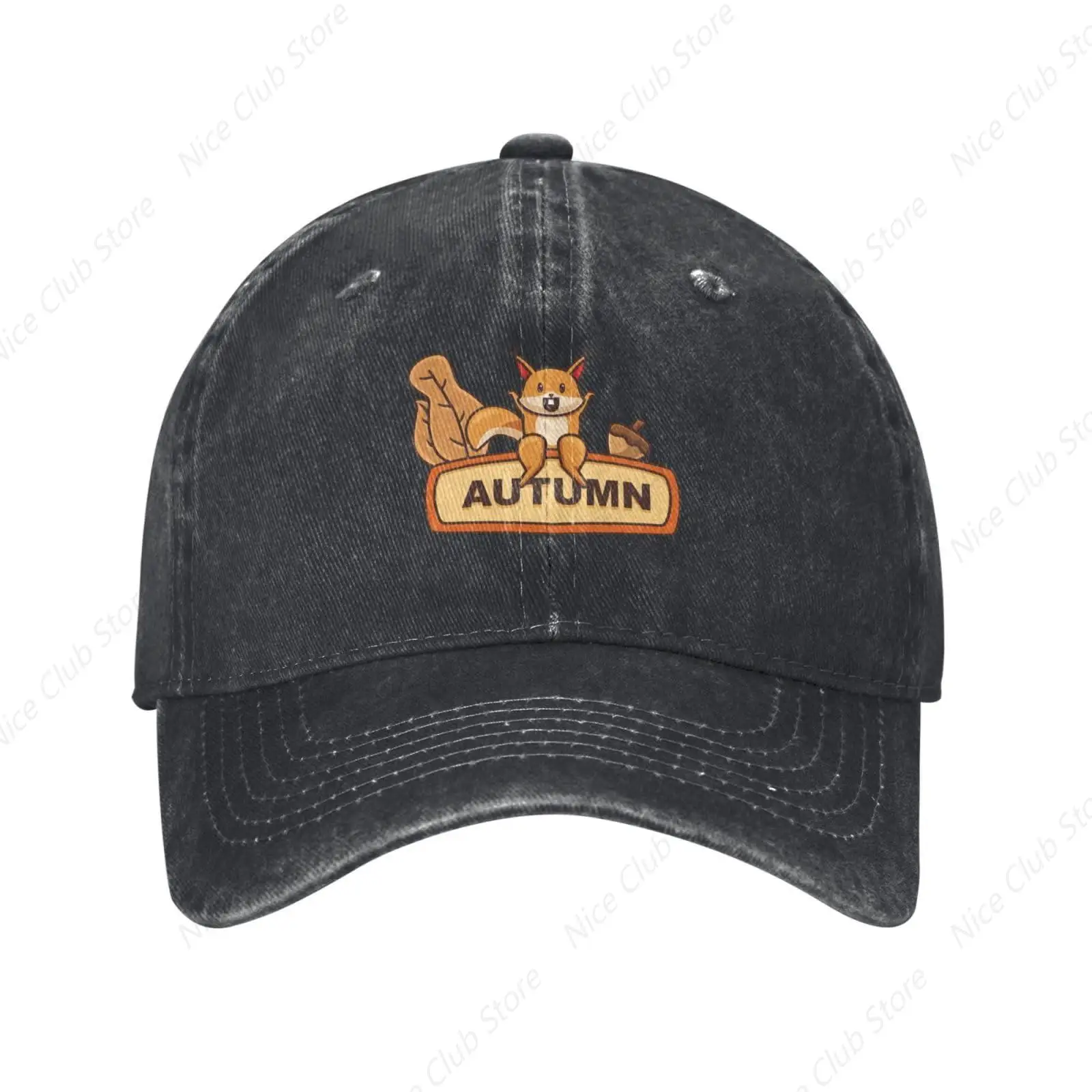 Schattige Kleine Eekhoorn Baseballpet Vrouwen Mannen Hoed Vintage Trucker Zonnehoed Vader Cowboyhoeden