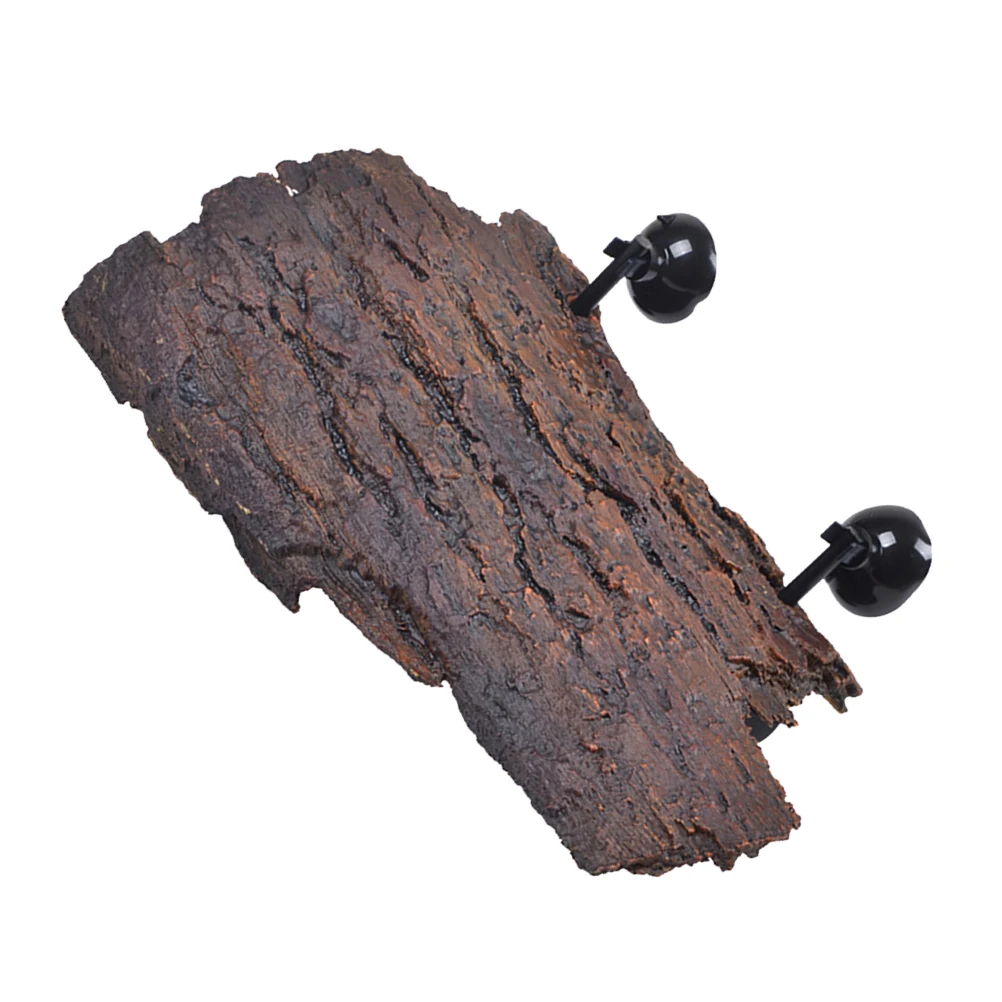 

Turtle Terrace Bark Tree Decoration Suction Cup Fish Tank nament Crawling Pet Resting Pad Arch Tree Lying Cushion No Odor