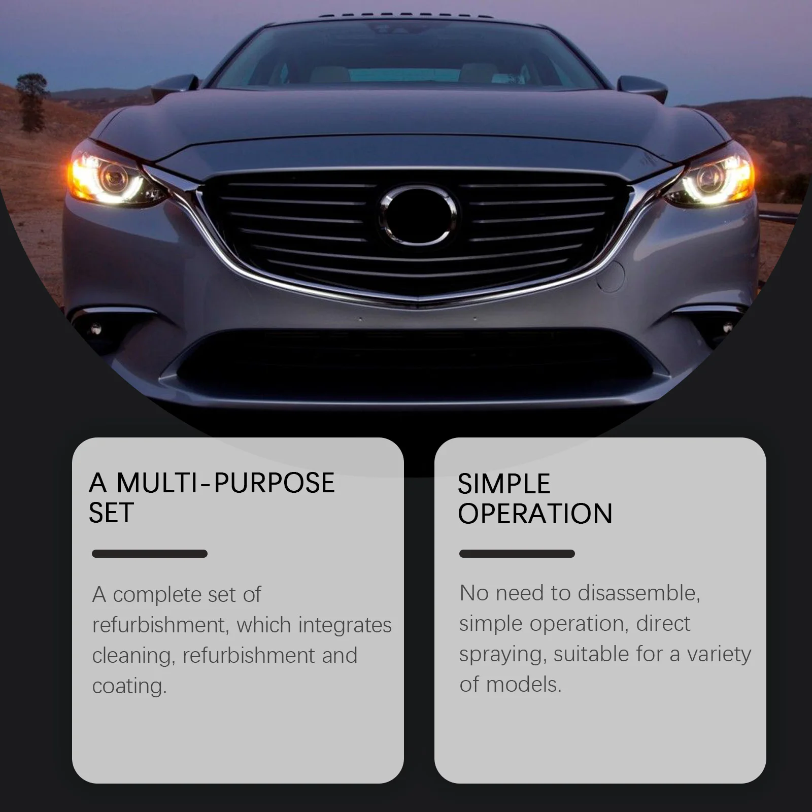Homonth Headlight Renovation Kit Quickly Removes Yellowing And Scratche Restores Clear Luste Care Cleaning Headlight Maintenance
