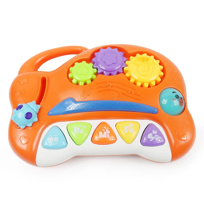 Piano Elétrico Infantil com Luzes de Música, Puzzle, Educação Infantil, Brinquedos para Bebês, Presentes, 1-3 Anos