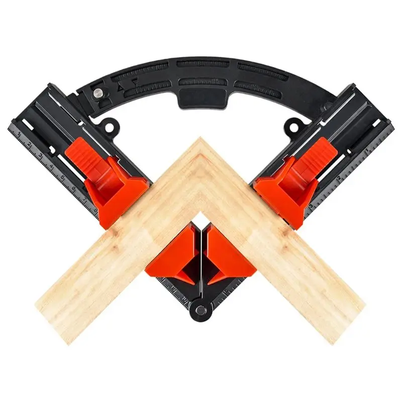 AB34-For Woodworking Cabinet Photo Frame Multi Angle Corner Clamps Adjustable 30-90 Degree Swing Jaw Square Right Angle Fixtures