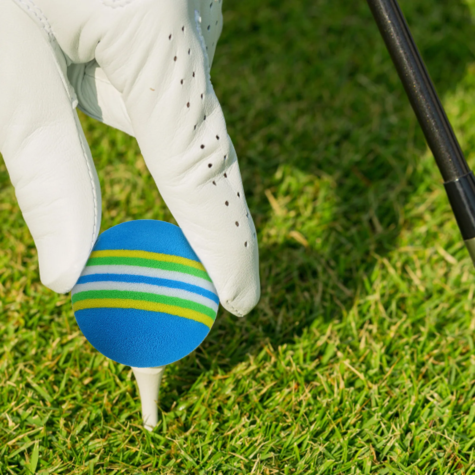 

Colorful Stripe Golf 26 Pcs Practice Light EVA Indoor Training