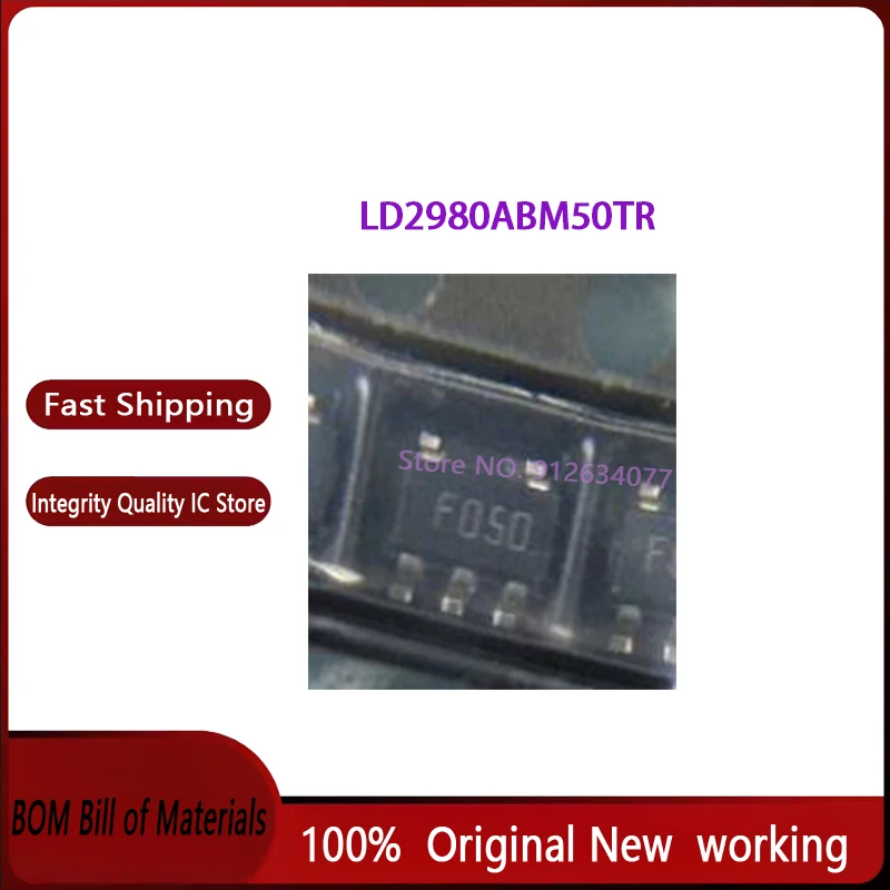 10-100PCS  LD2980ABM50TR SOT23-5 F050  New Original