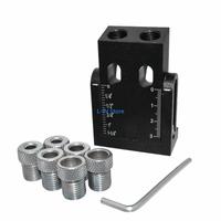 15-Degree Oblique Hole Locator Pocket Hole Drill Guide Jig Drilling Sturdy Aluminium Alloy Woodworker DIY Tool