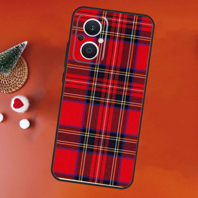 Чехол Clan Stewart с клетчатым узором для OPPO Find X8 X6 X9 Pro Reno 7 8 Lite 10 12 13 14 15 11F 12F 13F 14F