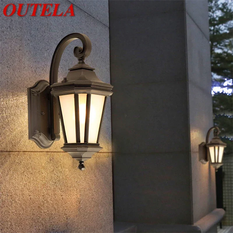 OUTELA Contemporary LED Outdoor Wall Lamps Electric Simplicity Waterproof Balcony Hallway Courtyard Villa Gate Hotel