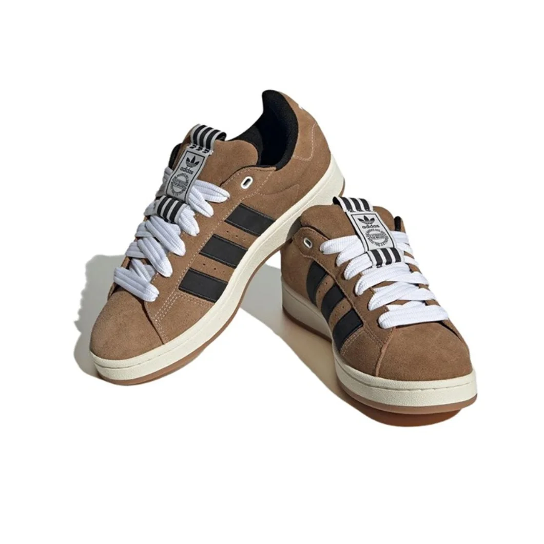 adidas originals CAMPUS 00s Shorts masculinos e femininos confortáveis casuais de cano baixo (marrom, preto)