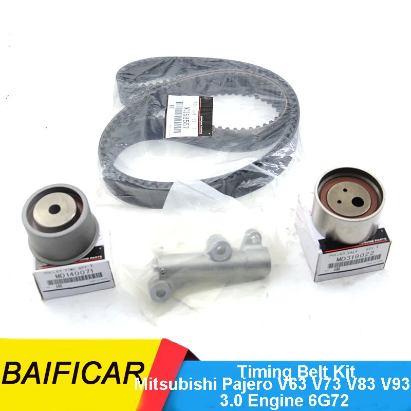 Baificar New Genuine Timing Belt Tensioner Adjuster Pulley Kit MD358557 For Mitsubishi Pajero V63 V73 V83 V93 3.0 Engine 6G72