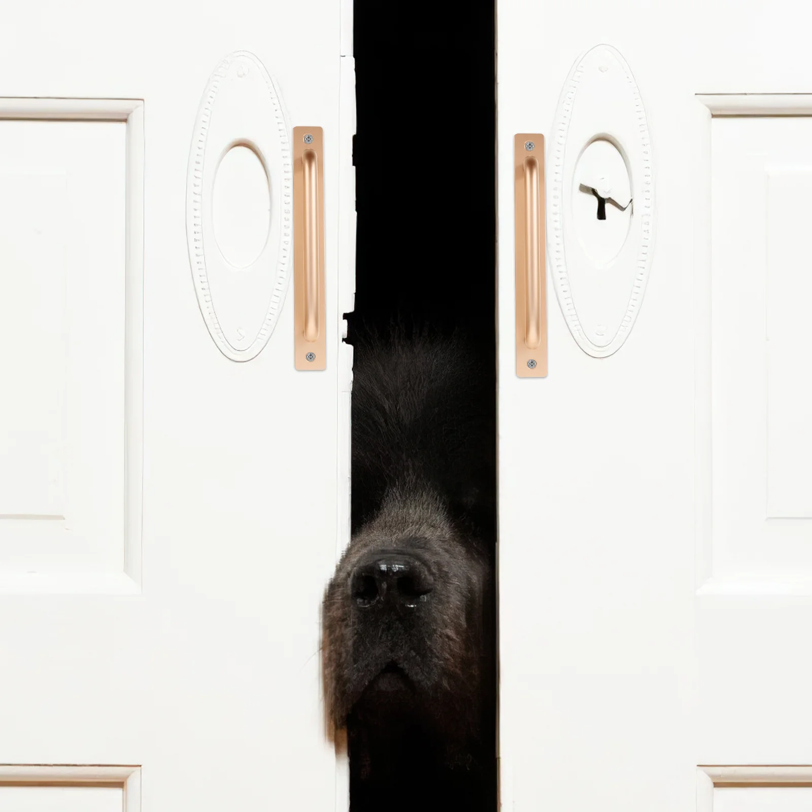 

2pcs Aluminum Alloy Modern Design Easy Installation For Kitchen Bathroom Bedroom Cabinet Interior Door Pulls Garden Gate Handle