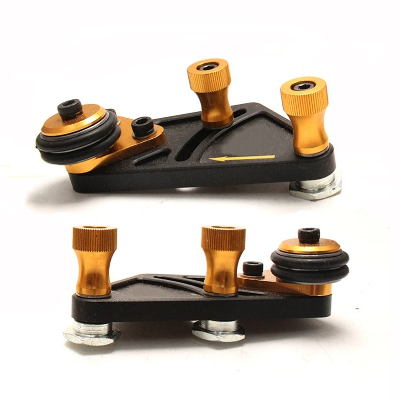 TOP 2PCS Woodworking Aluminum Alloy Multi-Purpose Feather Loc Boards Saw Table Pressing Feeder Guider Safety Push Tool
