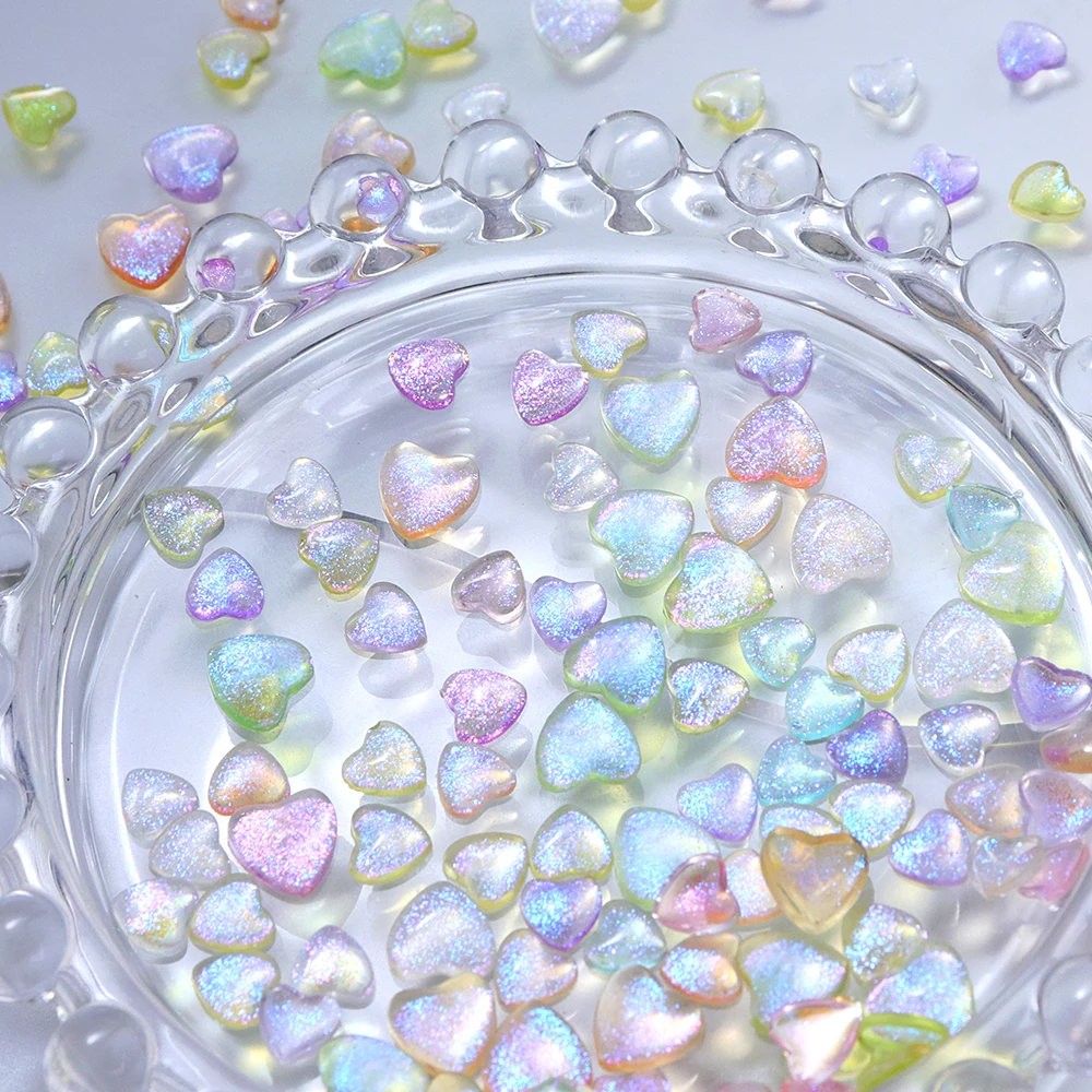 3D الكرتون الحب القلب مسمار الفن سحر مختلط الحجم القلب الراين مسمار الزينة Kawaii الكورية اليابانية مانيكير الملحقات #4