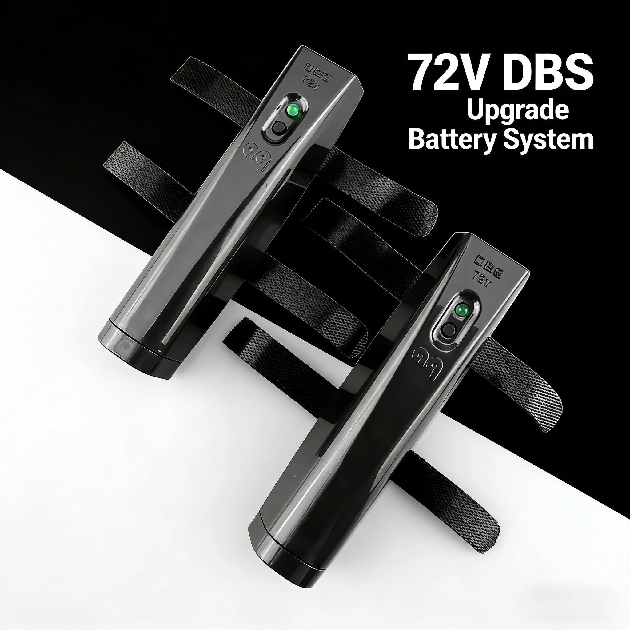 2 Stück 72V DBS Carbon Upgrade Batteriesystem für Audio-Verstärker Lautsprecher Hochwertige Audiophile Kabel (Batterie Nicht Enthalten)