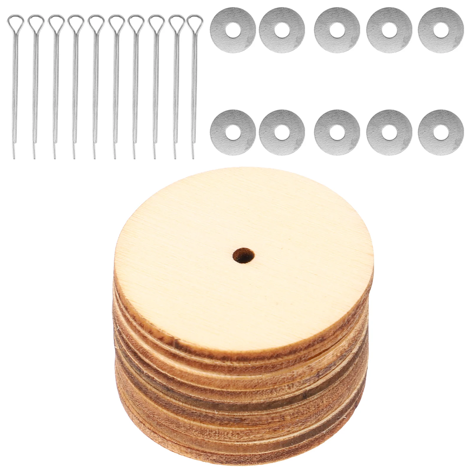 

20 Set Wooden Joints Accessories Joints Accessories for Toy Bear Making Supplies Customizing Rotating Limbs Ideal