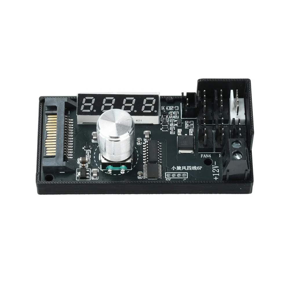 Silent Operation Cooling Controller 6 Channel Fan Controller Fan Control System Manual Override Function Real Time Display