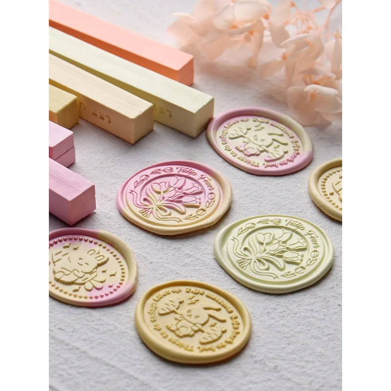 Matte Square Wax Seal Sticks for Envelope Sealing, Journal Stamping Craft Kit, DIY Marriage Invitation Decoration