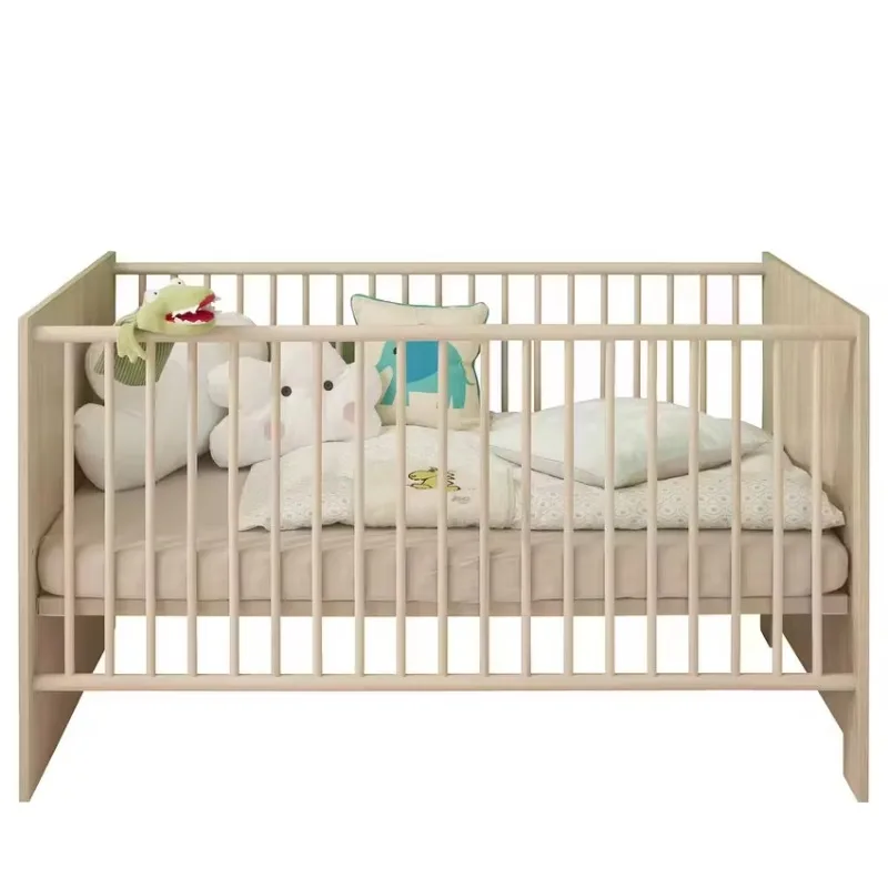 2026 Customizable MDF Wood Baby Crib Set Environmentally Friendly Pollution-Free Including Mattress Other Kids' Cribs Products