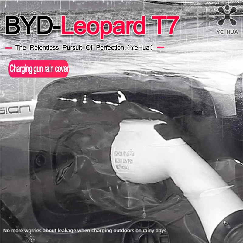 For BYD 2025-26 Formula Leopard Titanium 7  Electric Vehicle Charger Port Rainproof Dustproof Cover Outdoor Protection Covers