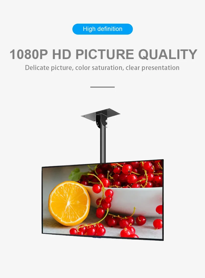 55 inch Screen Display 2000 Nits Touch Teleprompter Advertising Broadcast Advertisement Pc Lcd High Brightness