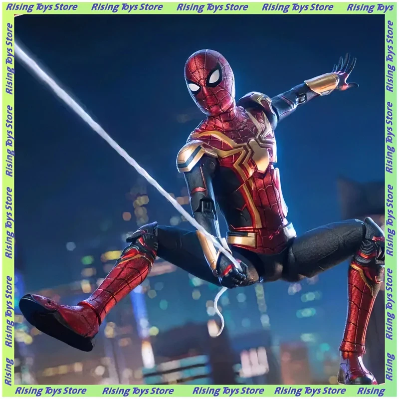 

Marvel Iron Spider-Man Action Figure 10th Anniversary Edition Action Collectible Includes Accessories Toy Movie Fans Collectors