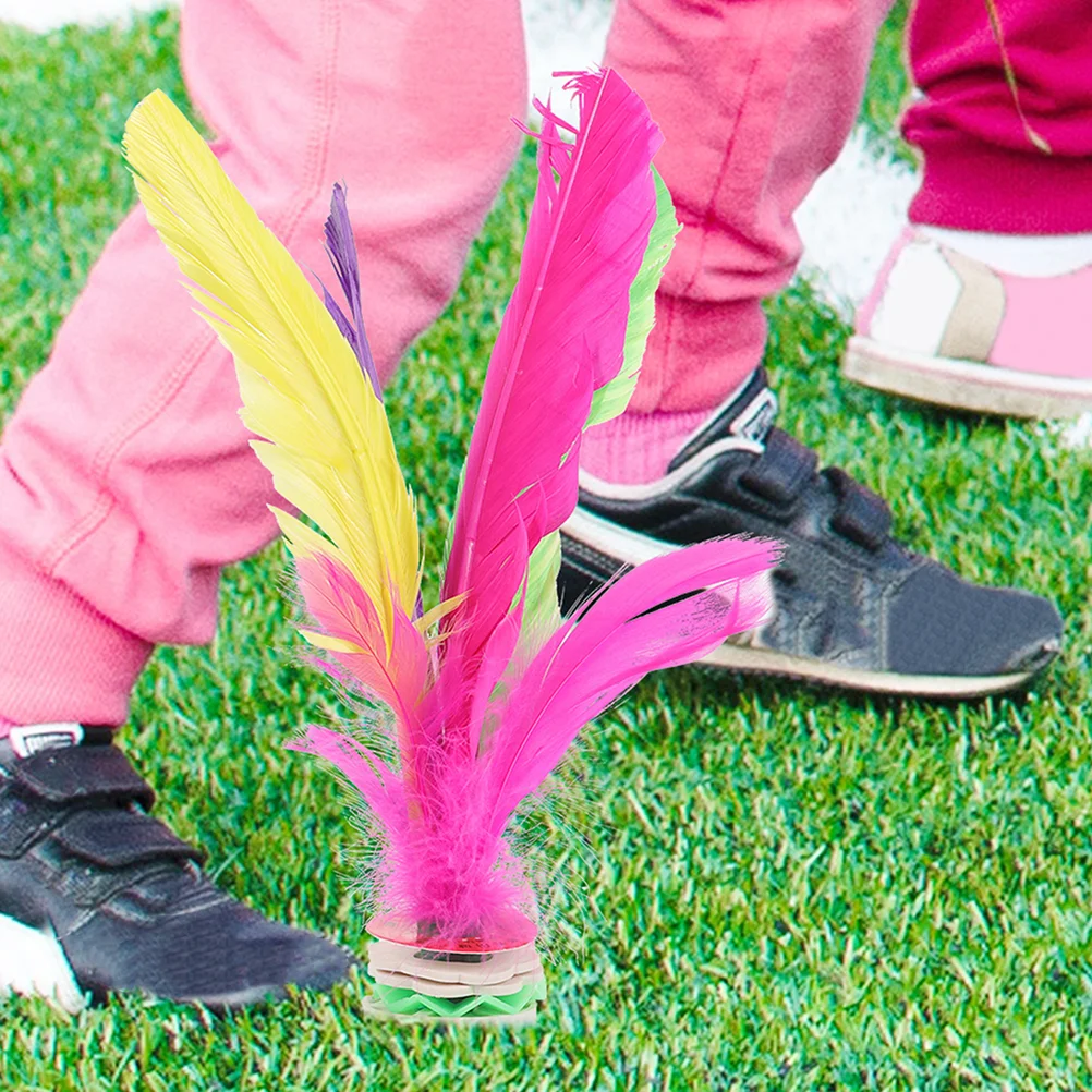 3 uds volante colorido juguete patada para niños mudo niños tela hecha a mano volantes Jianzi juguetes deportivos