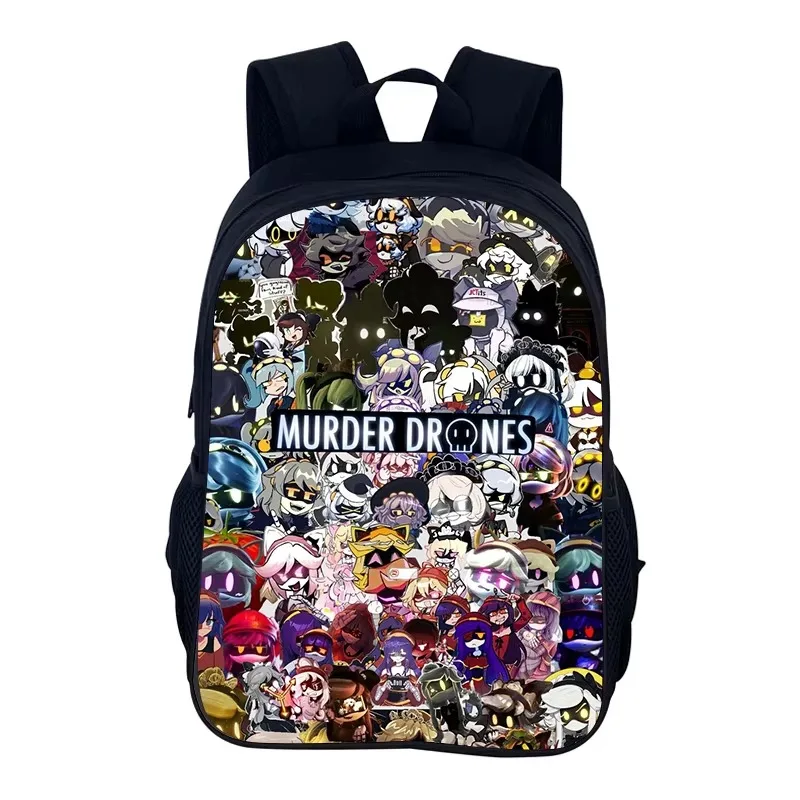 

Рюкзак с героями мультфильмов M-Murder D-Drones, школьная сумка, рюкзак с фильмом, рюкзак на молнии, сумки для книг для мальчиков и девочек, лучший подарок