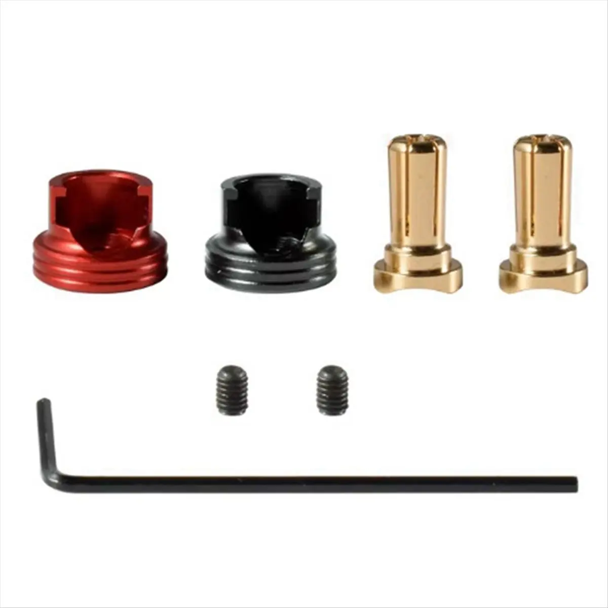 T34C Welding-Free Hard Shell Metal Heatsink 5mm Banana Plugs Set for RC Lipo Battery RC Drone Airplane Model Car Tools 5mm