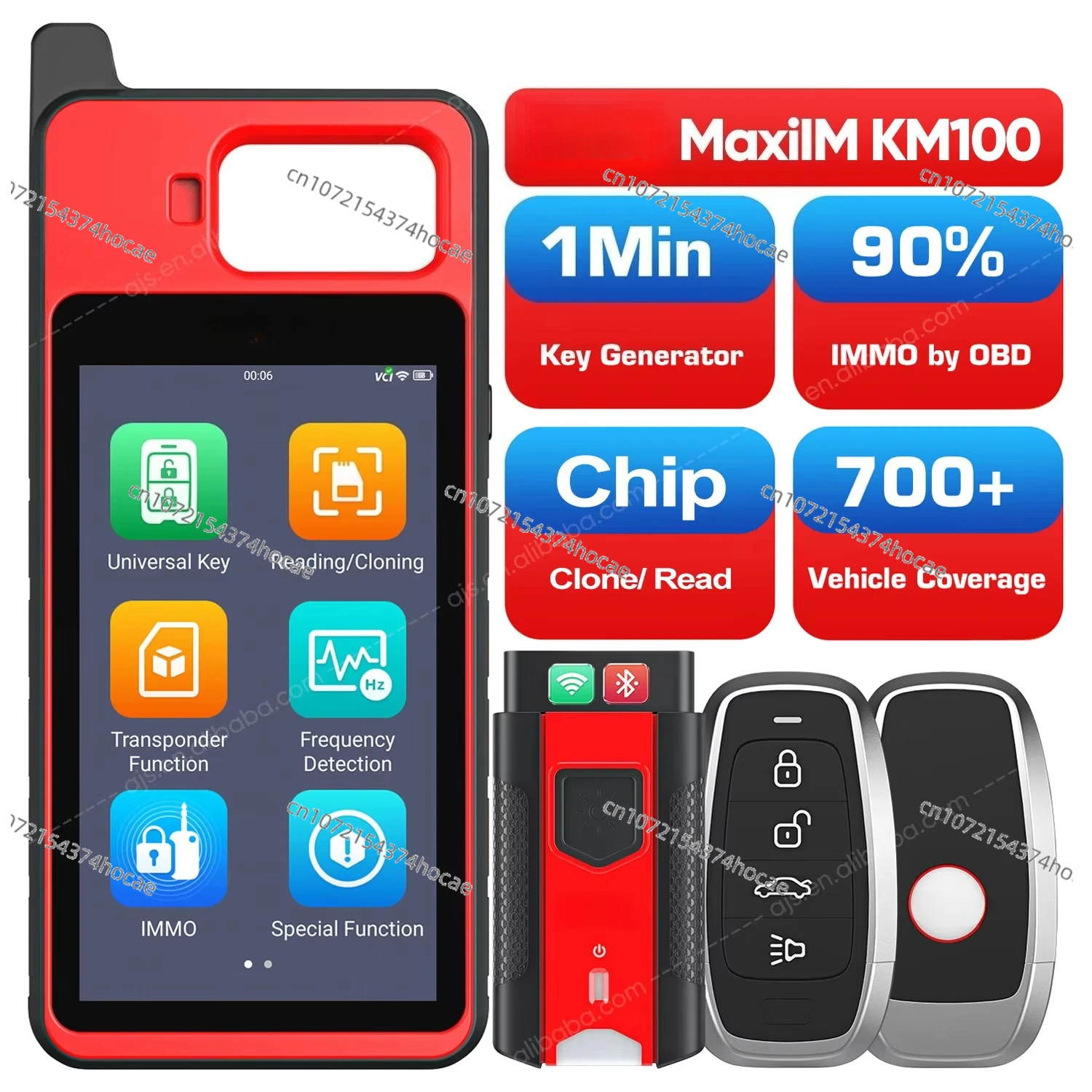 

KM100X IMMO программатор автомобильных ключей MaxiIM PRO автоматическое программирование Ikey диагностический инструмент сканер алтарь