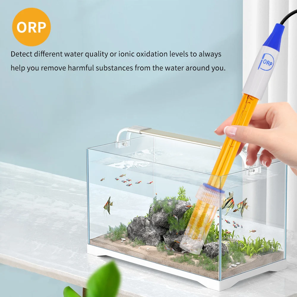 PH ORP Replacement Probe Aquarium Hydroponic Laboratory PH Meter Electrode Oxidation-Reduction Potential Test BNC Q9 Connector