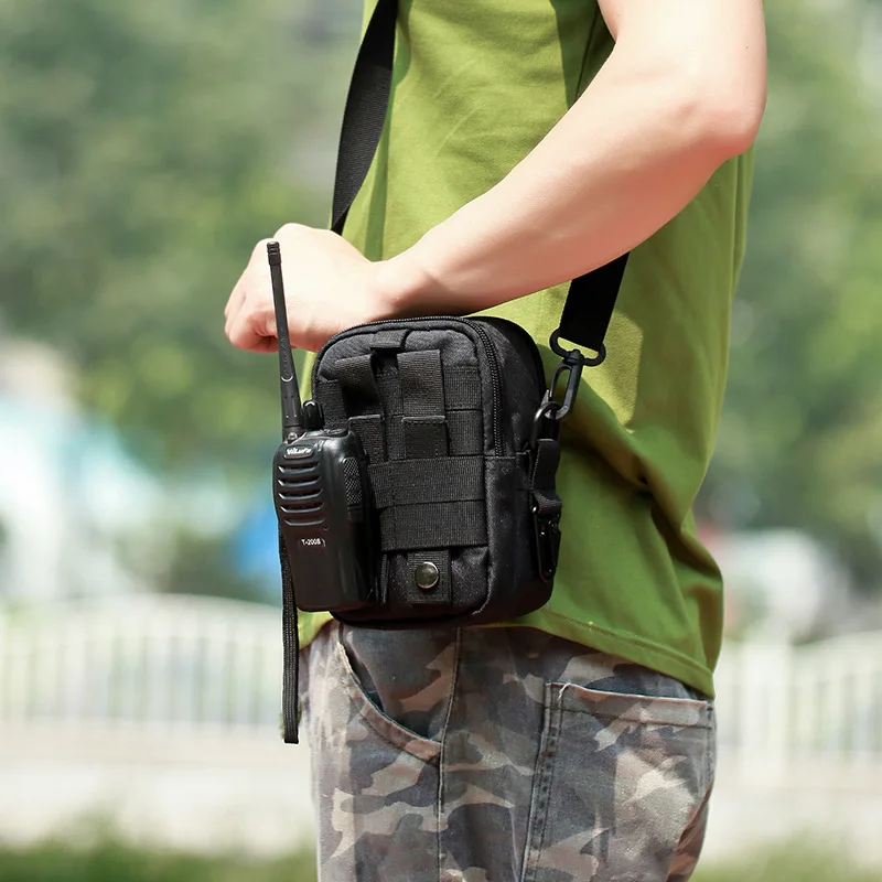 ยุทธวิธี Molle เอว Pack กระเป๋าคาดเอวกระเป๋าสะพายไหล่ตำรวจทหารเคสโทรศัพท์มือถือกระเป๋าสตางค์ Camo กันน้ำการล่าสัตว์ EDC กระเป๋า