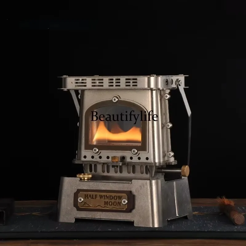 E136 Watch fire oil lamp stove desktop heating stove outdoor camping watch fire watch tea making barbecue stove