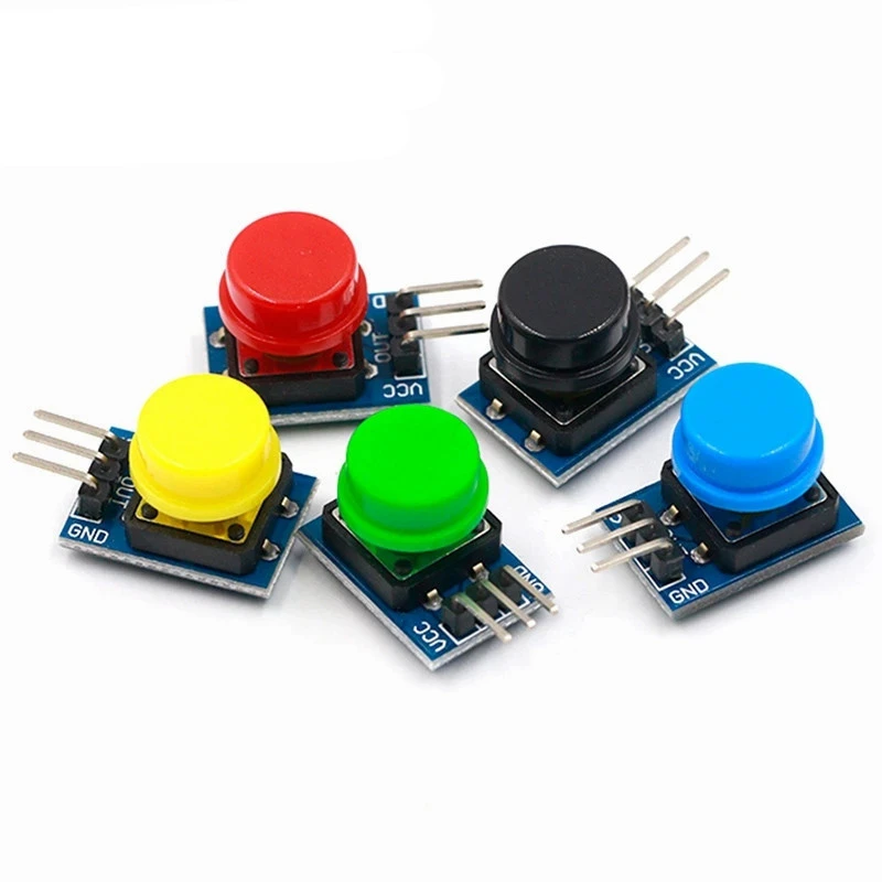 5pcs 12X12MM Big key module Big button module Light touch switch module with hat High level output for  or raspberry pi 3