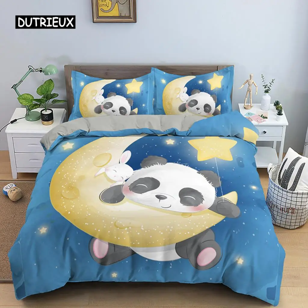 

Bedding Set Cartoon Animal Duvet Cover Boys Girl Comforter Cover Cute Animal Theme Quilt Cover Bedroom Decoration Children Gift