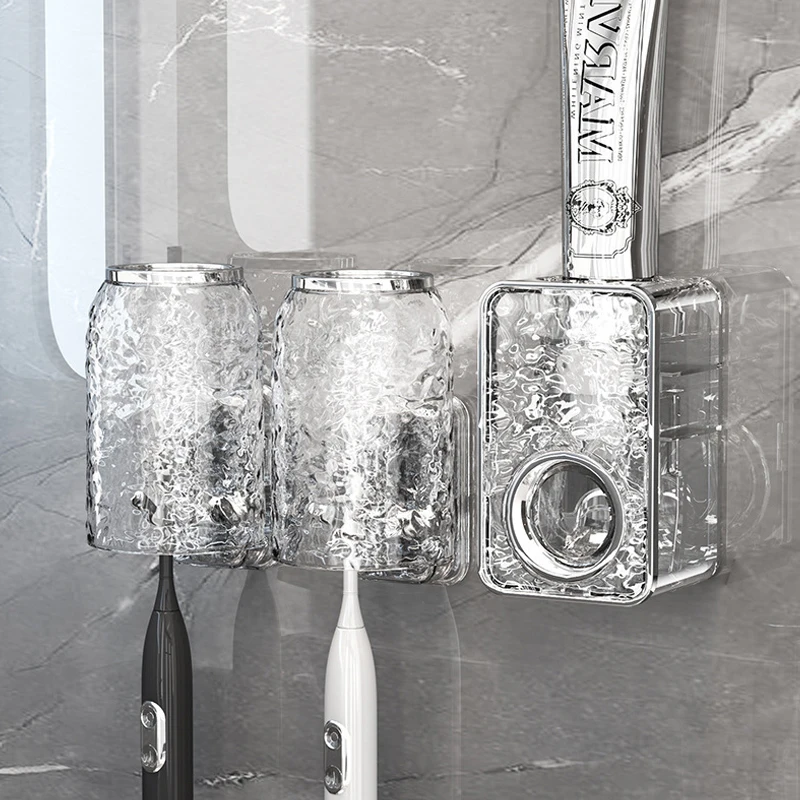 

Настенный автоматический соковыжималка для зубной пасты, водонепроницаемый дозатор ленивой зубной пасты, пылезащитный держатель для зубной пасты, аксессуары для ванной комнаты