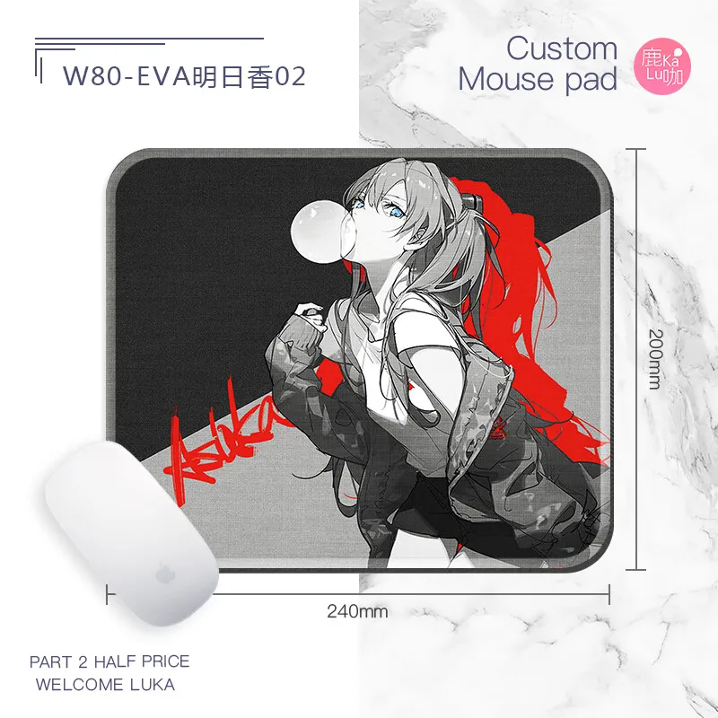 EVANGELION EVA Anime Small Mouse Pad Non-Slip Gaming Desktop Leather Mouse Pad Waterproof Anti-Scratch Mat for Laptop Desktop