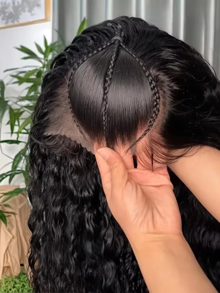 

Glueless Wigs Human Hair Ready To Wear Pre Cut 4x4 5x5 Hd Lace Closure Curly Human Hair Wigs Brazilian Deep Wave Frontal Wigs