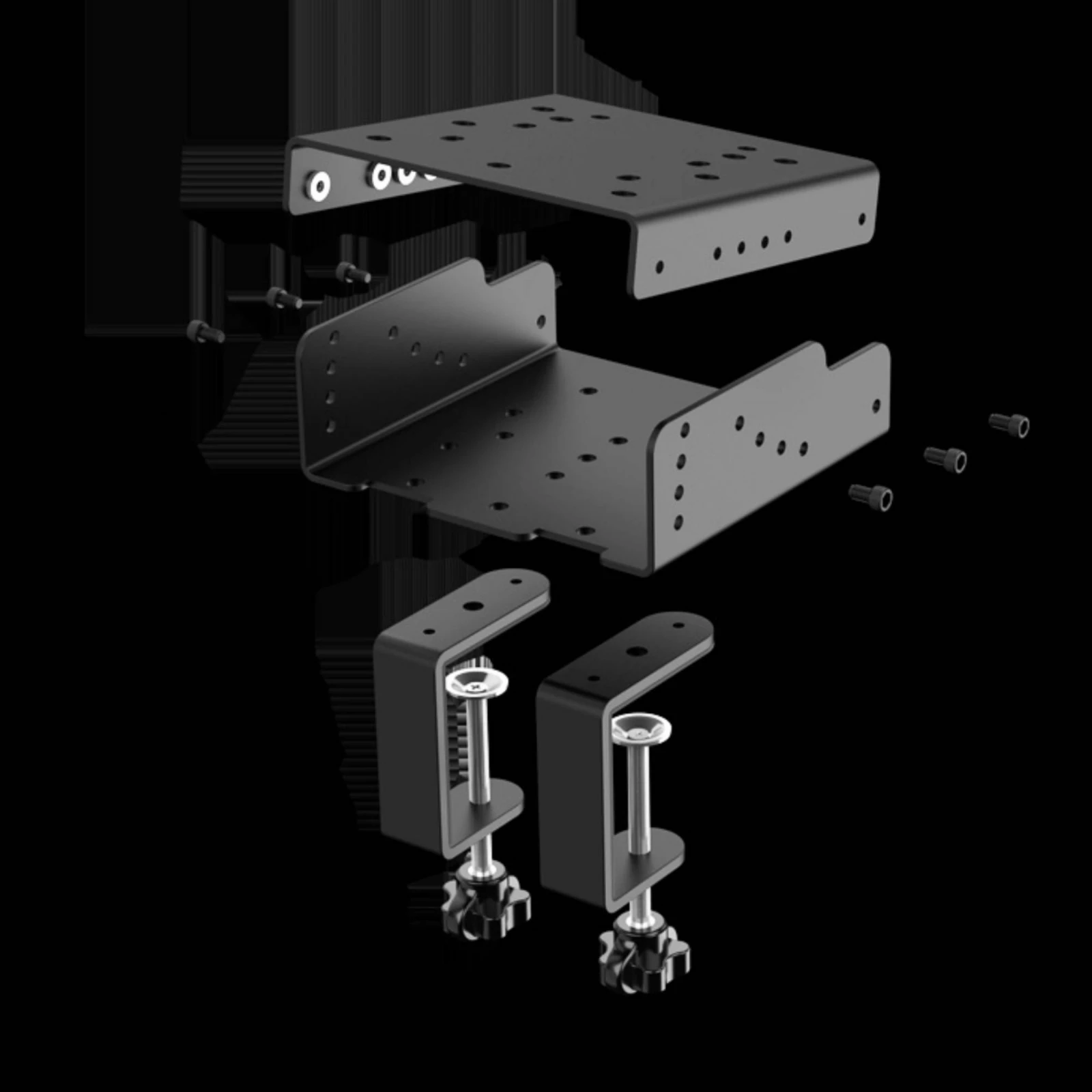 Racing Simulator Desk Mount Adjustable Racing Simulator Mount Desktop Mounting Bracket Non-Slip Quick-Release for Gamers view 3