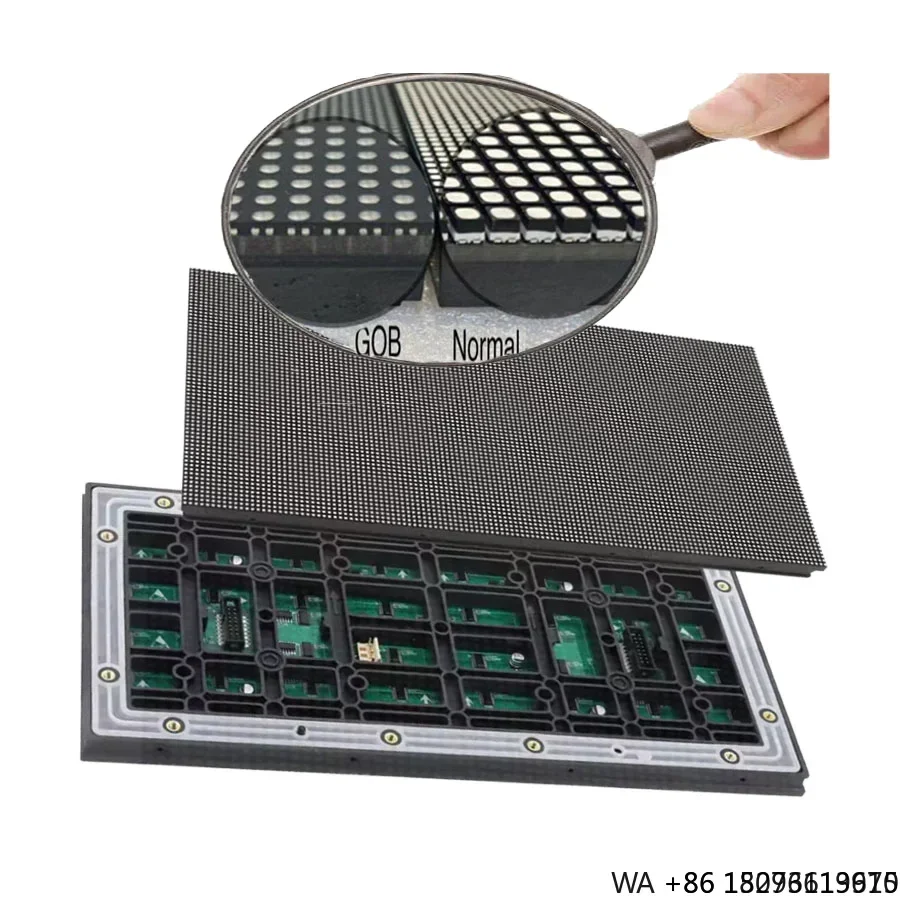 Outdoor P6 LED Module IP66 Waterproof SMD3535 192x192mm Panel for Big Cabinets