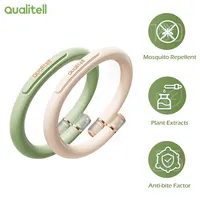 Qualitell Anti-mosquito Wristband Reusable Waterproof Silicone Outdoor Summer Mosquito Repellent Bracelet for Children Kid Adult