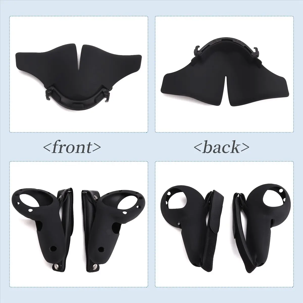 【ELEVATE LIFE】 Strap for 3 Controller Covers Lens Cap Light-Blocking, Nose Pad and Face Cover for 3 Accessories B