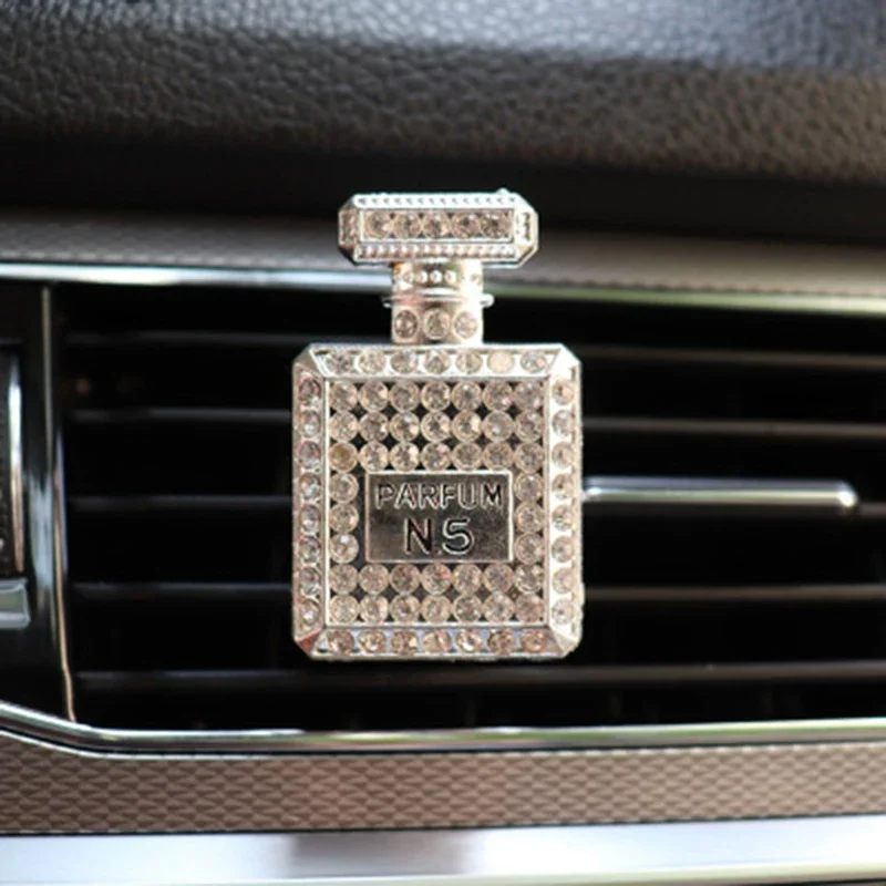 ترصيع حفر المياه زجاجة عطر سيارة منفذ تكييف الهواء العطور سيارة العطور اكسسوارات السيارات الداخلية عطر السيارة