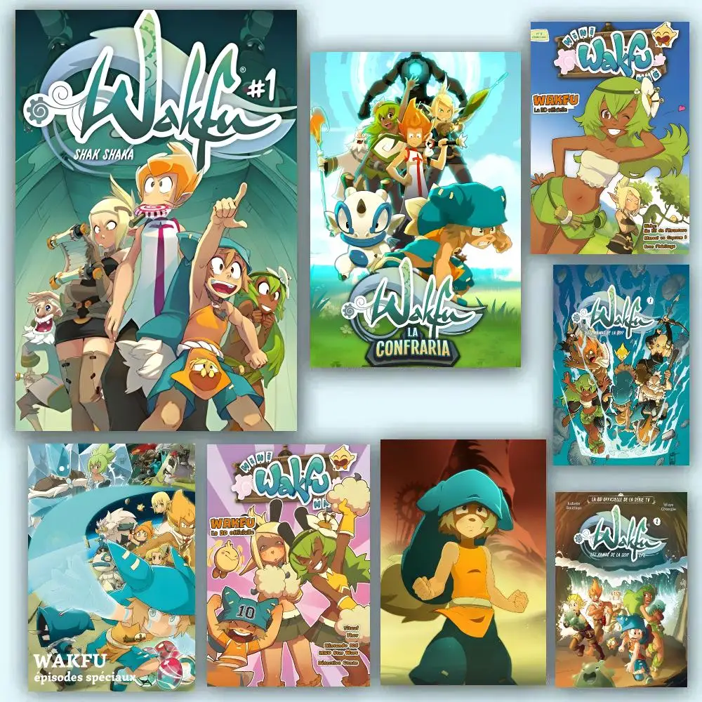 Game W-Wakfu Poster Room Decor Home Wall Art Printing Waterproof Garage Bed Room Posters Gift